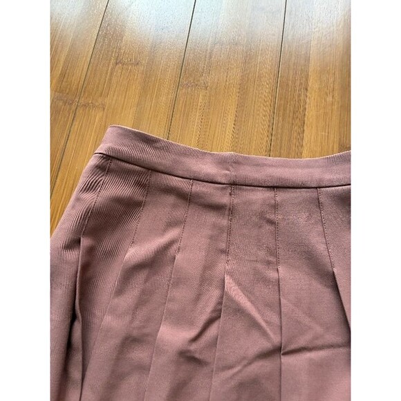 Aritzia Brown Pleated Mini Skirt - Picture 3 of 4